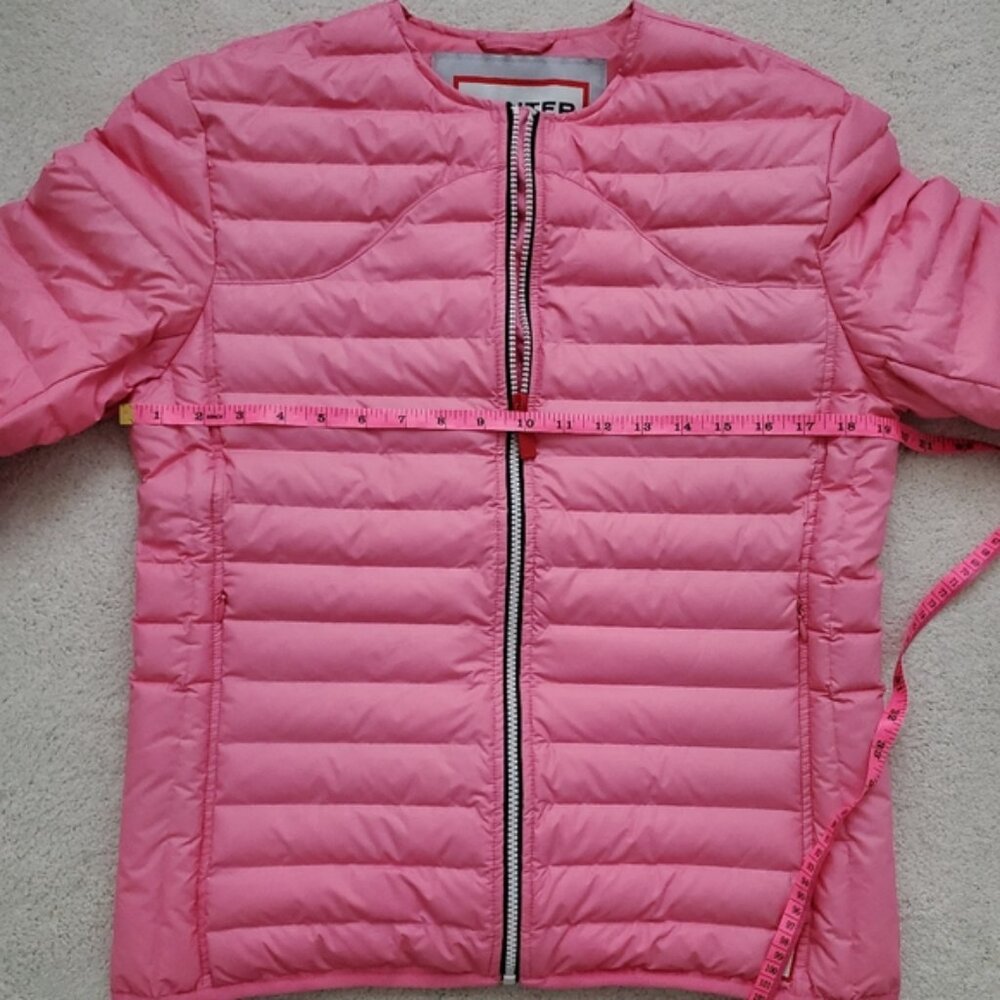 Hunter Pink Thin Down Layer Quilted Jacket Coat S… - image 8